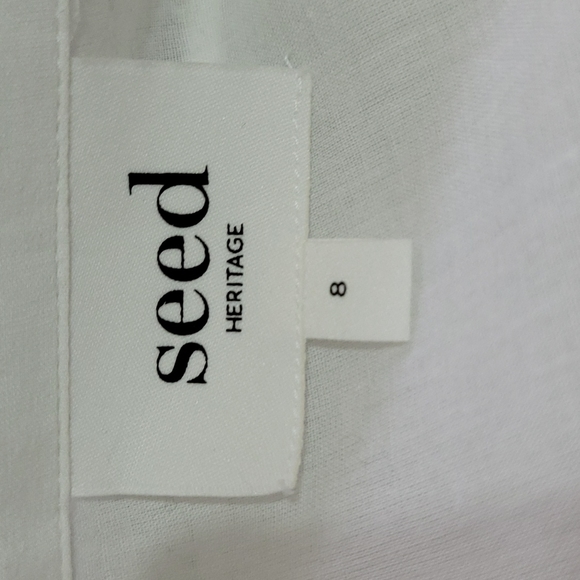 Size 8 Seed white cotton top - Picture 7 of 7